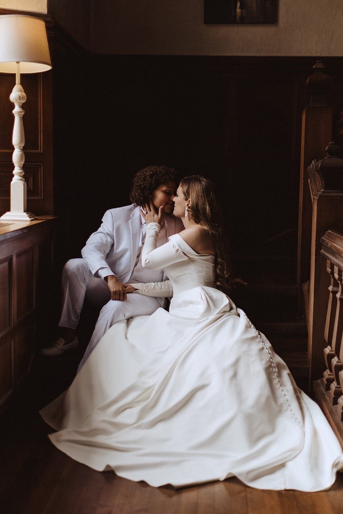 Two brides on their special&nbsp;day